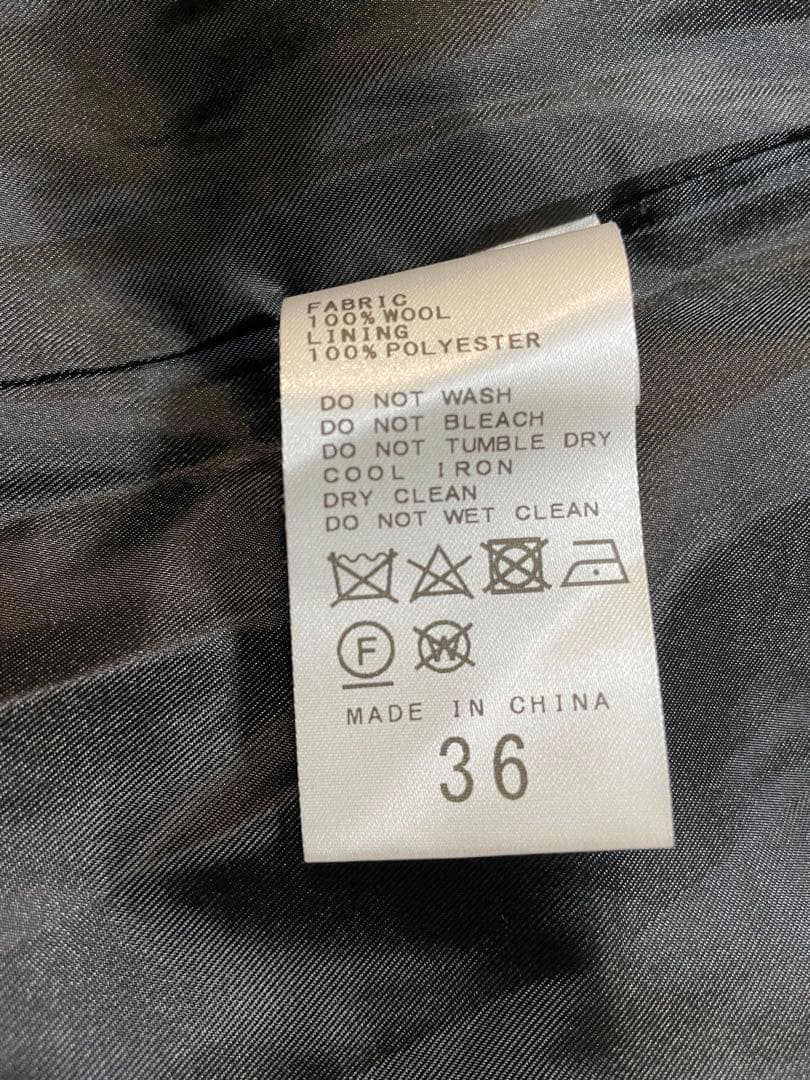 JOURNAL STANDARD スーパー140ノーカラーショートコート