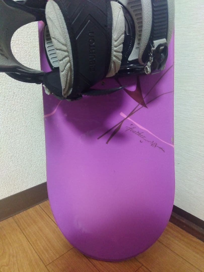 Burton バートン スノーボード 紫 緑 Freestyle ビンディング