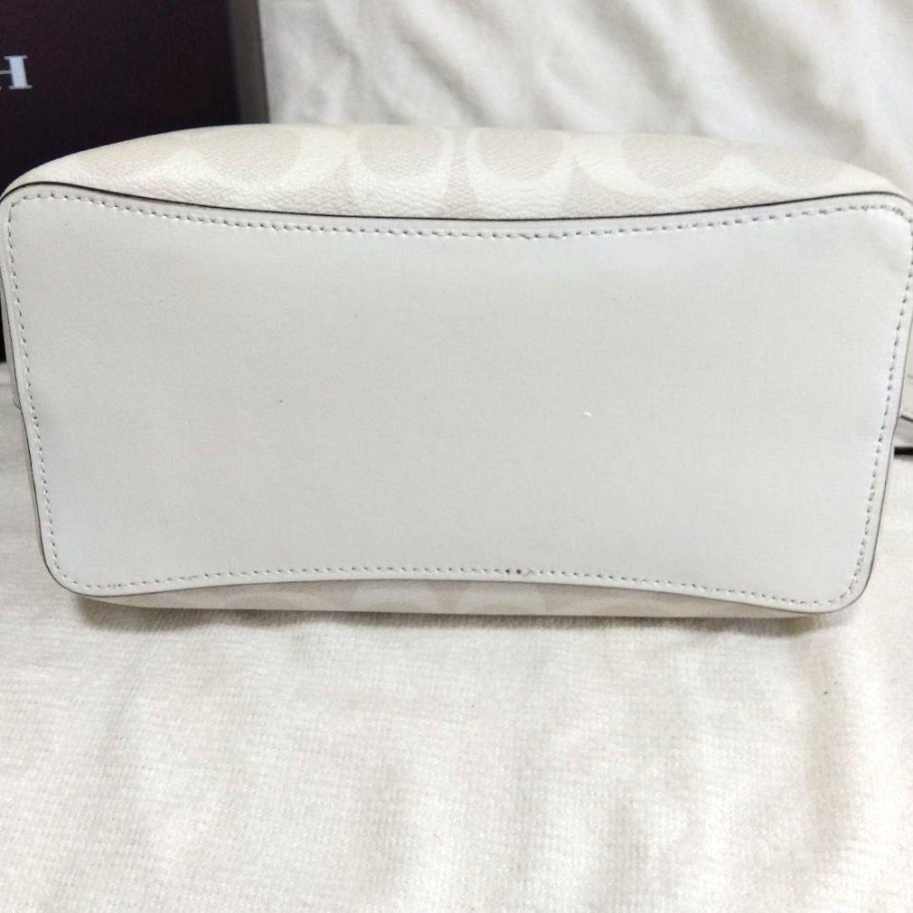 COACH タウン バケット バッグ ショルダーバッグ シグネチャー レザー