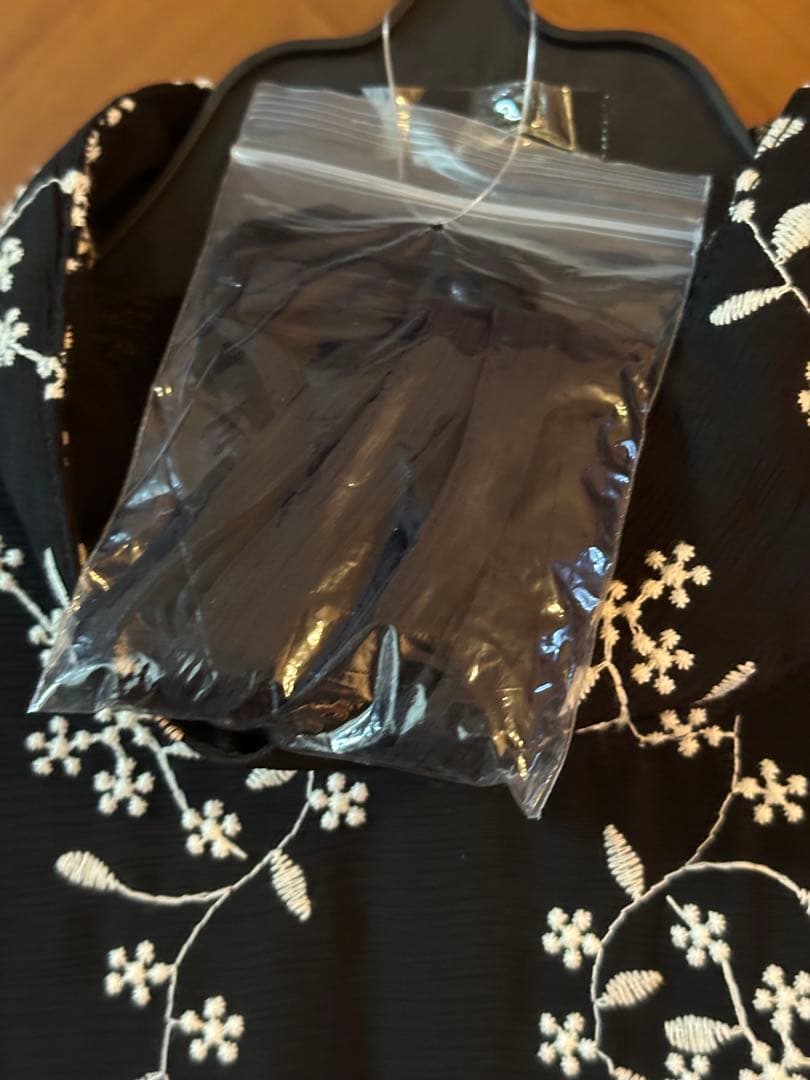 ワンピース CLANE STRIPE FLOWER EMBROIDERY ONE PIECE