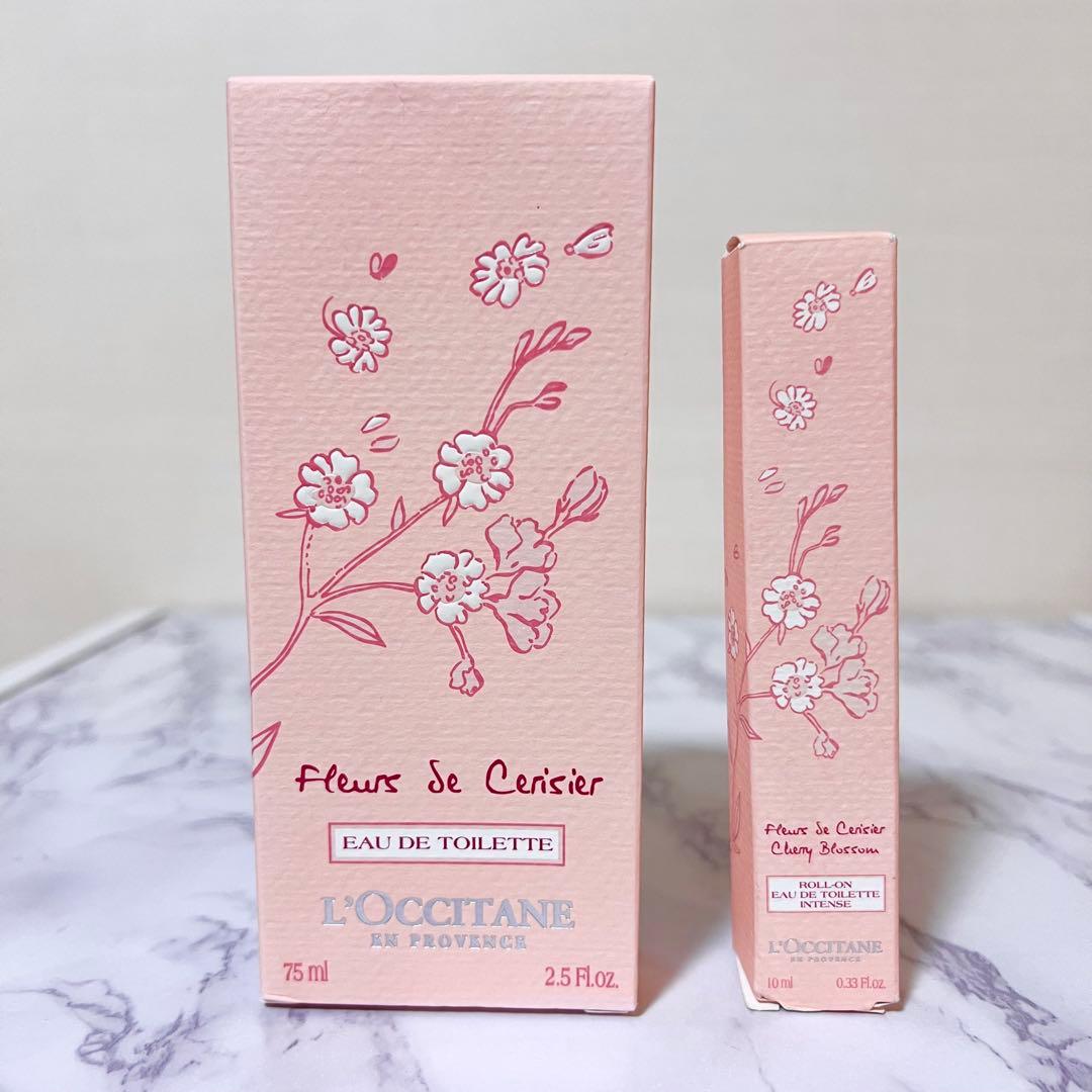 新品未使用品 ロクシタン チェリーブロッサムオードトワレ75ml&10ml