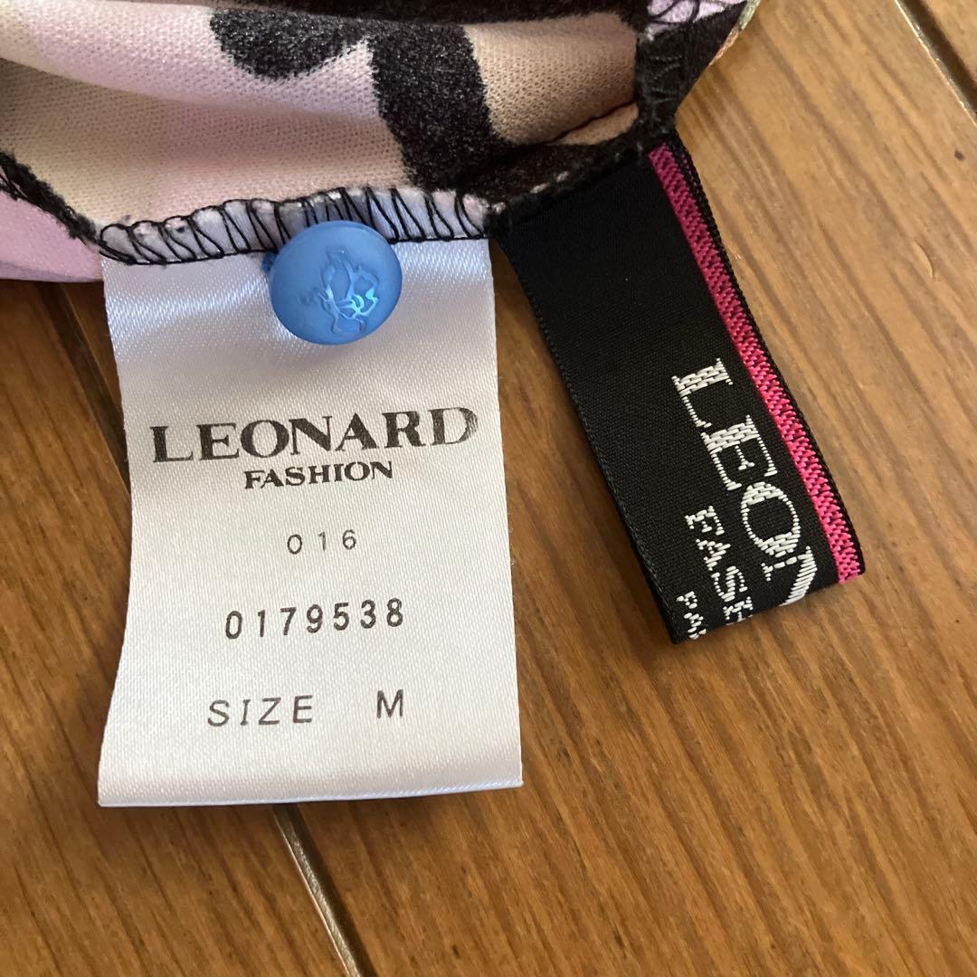 LEONARD 花柄五分袖チュニック