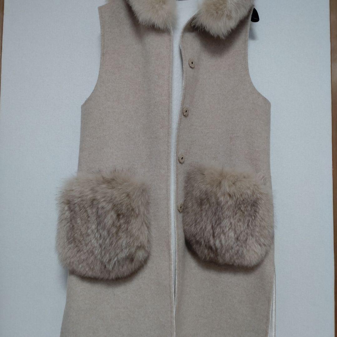 ❤️FOXファー付きジレ