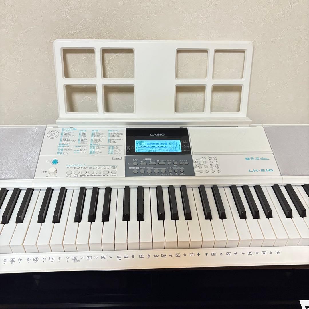 【美品】カシオ CASIO 光ナビゲーション キーボード LK-516 20年製