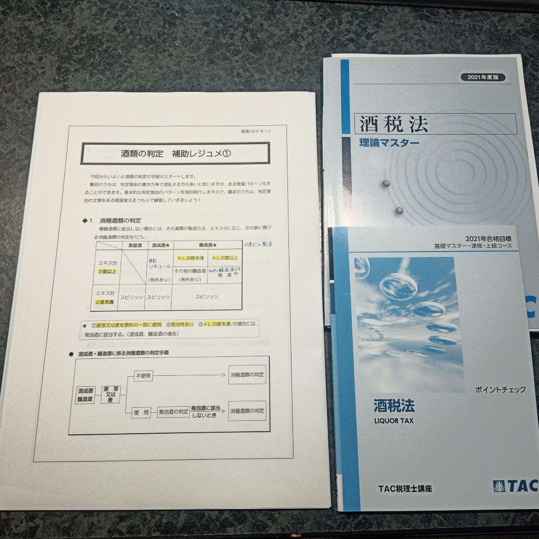 TAC 酒税法速習・上級コース 2021年合格目標