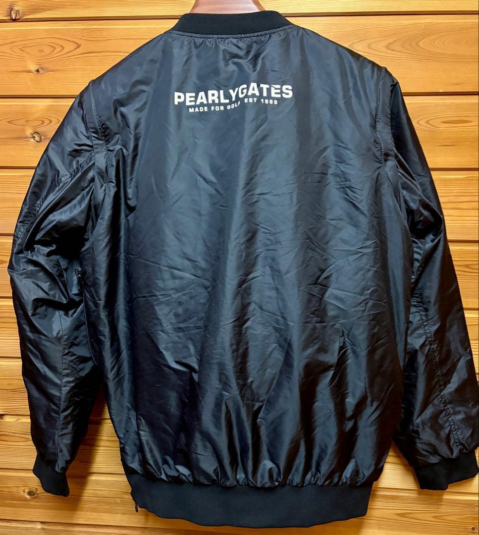 パーリーゲイツ　4way中綿スニード　黒×グリーン　サイズ4 (M)