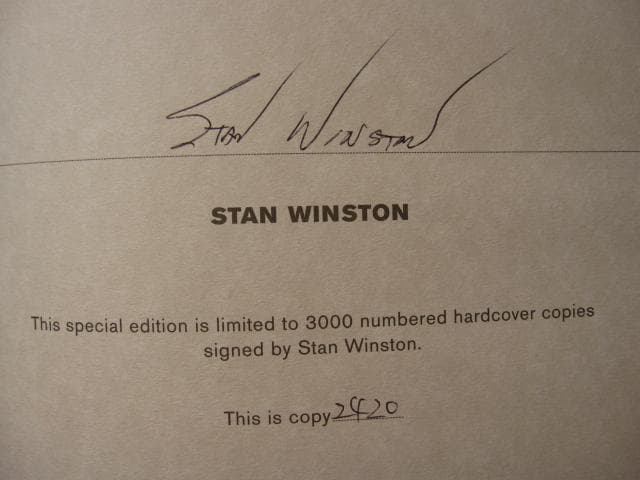 The Winston Effect　Stan Winston　直筆サイン限定版