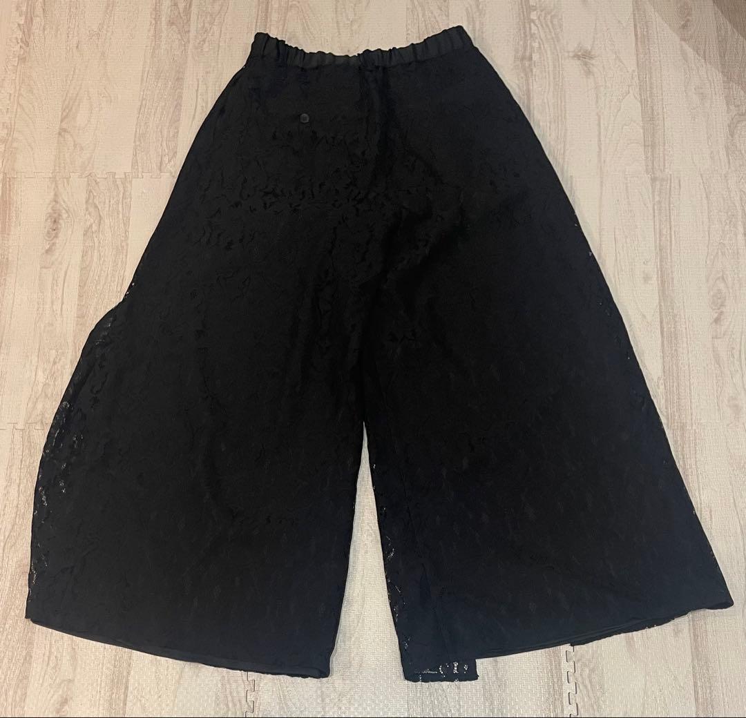 極美品✨大人気 HARE レース レイヤード パンツ フリーサイズ　ブラック