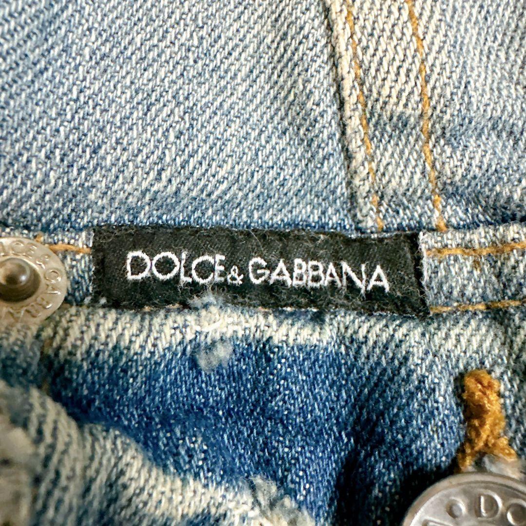 DOLCE&GABBANA デニムジャケット 38 ラインストーン アーカイブ