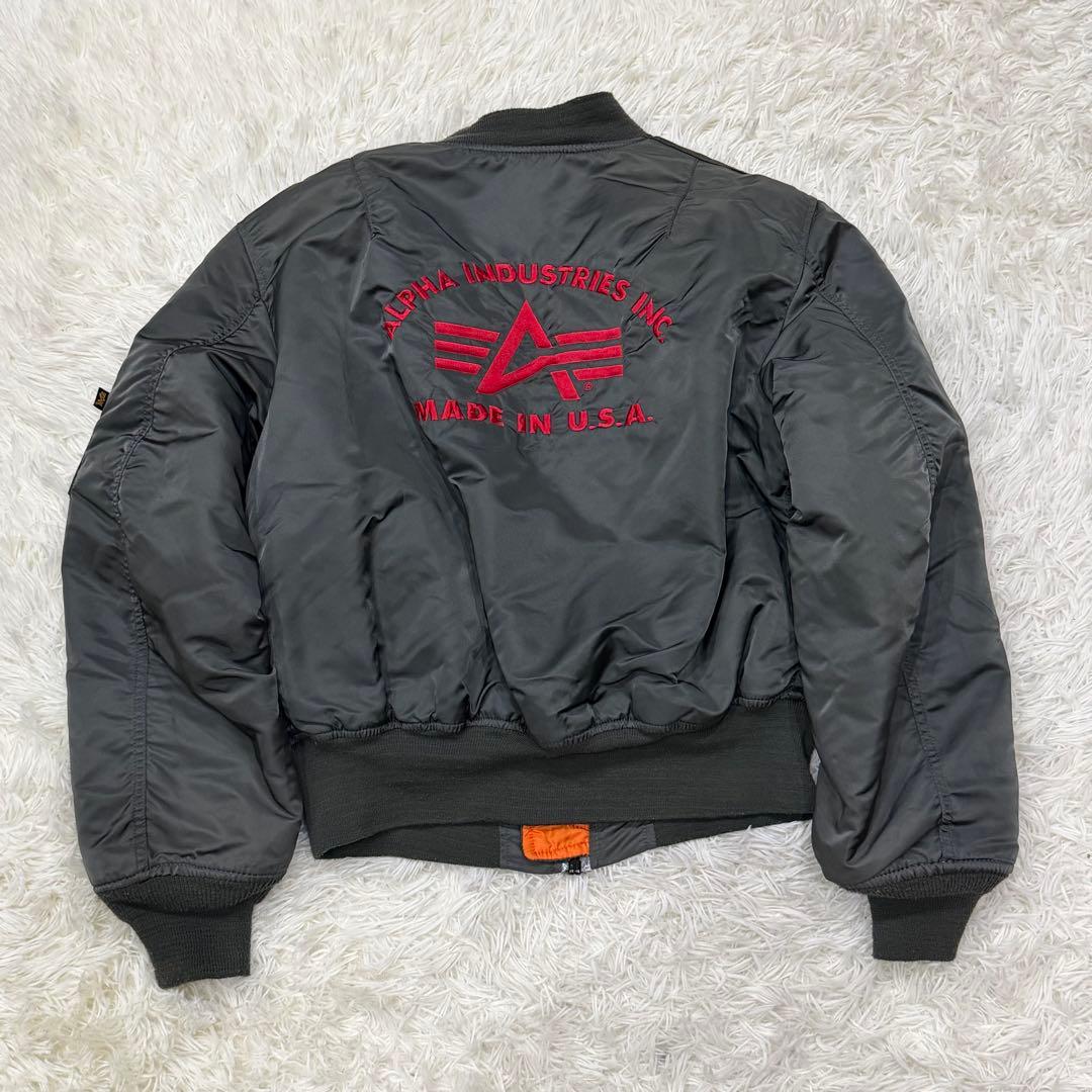 819　アルファインダストリーズ MA-1フライトジャケット　USA製　L