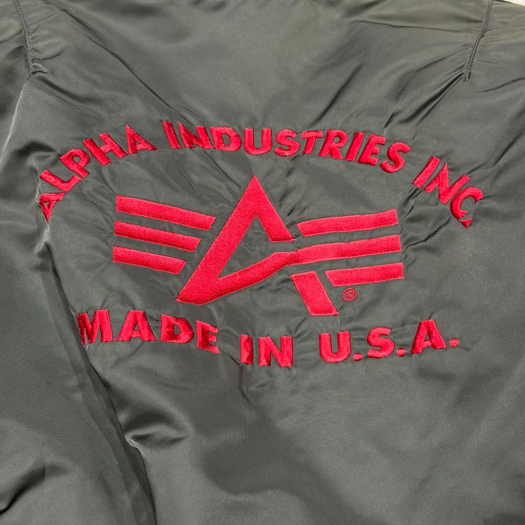819　アルファインダストリーズ MA-1フライトジャケット　USA製　L