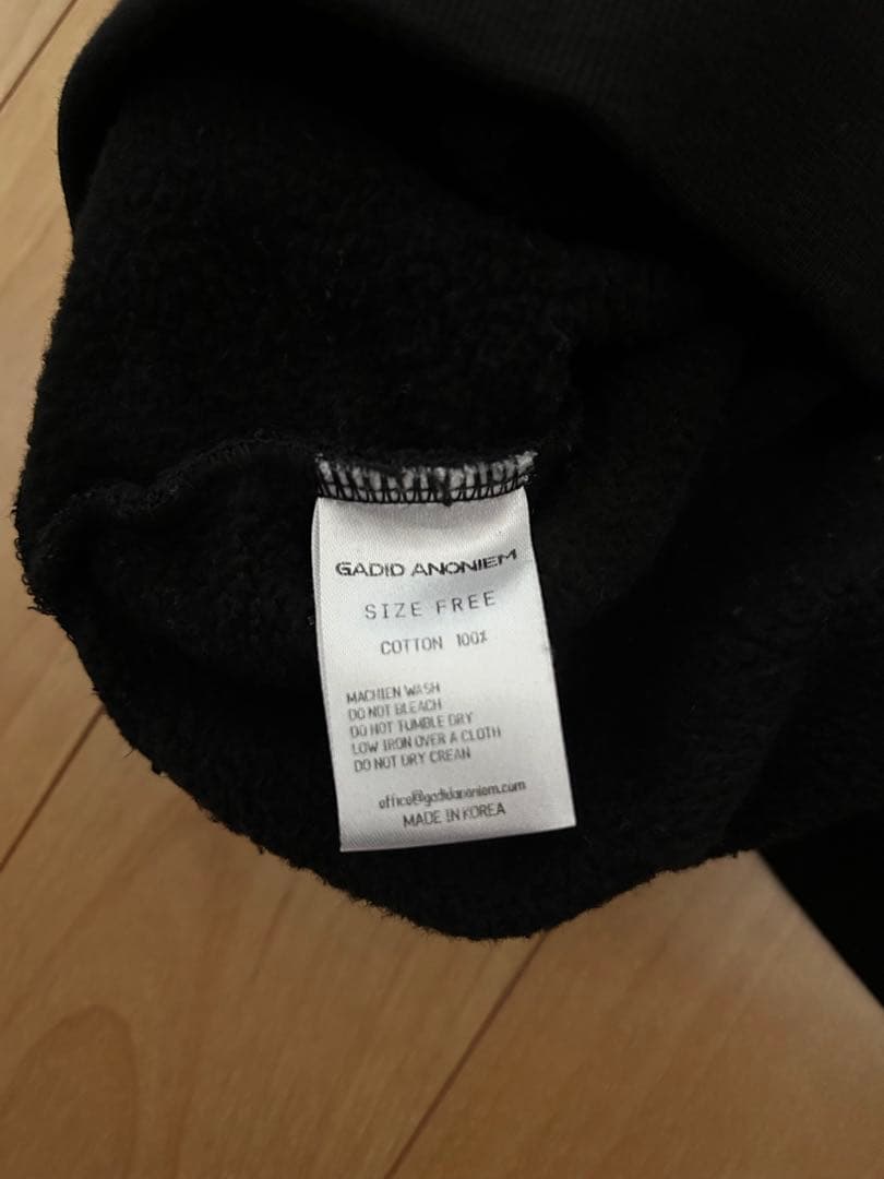 GADID ANONIEM スエット　ブラック