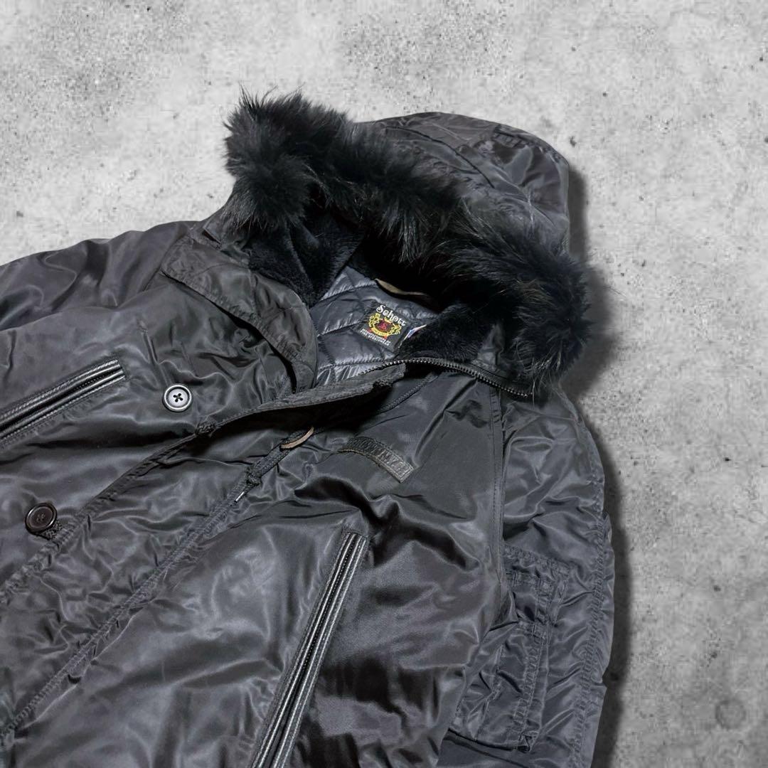 ジャケット・アウター schott flight jacket n-3b y2k real fur