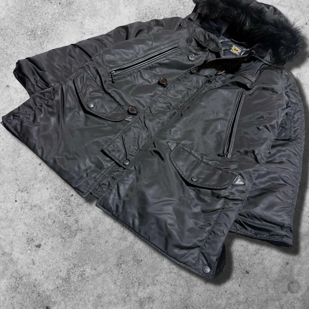 ジャケット・アウター schott flight jacket n-3b y2k real fur