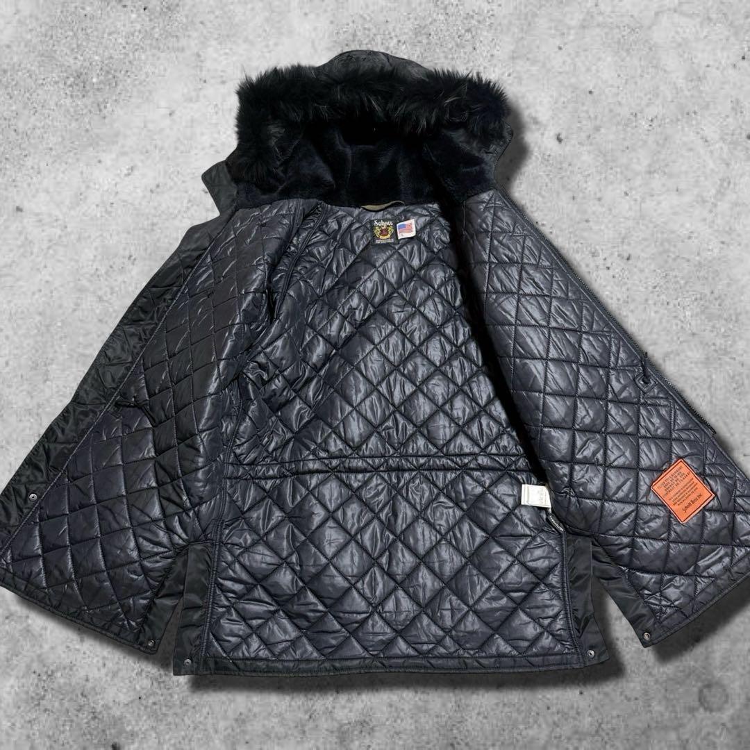 ジャケット・アウター schott flight jacket n-3b y2k real fur