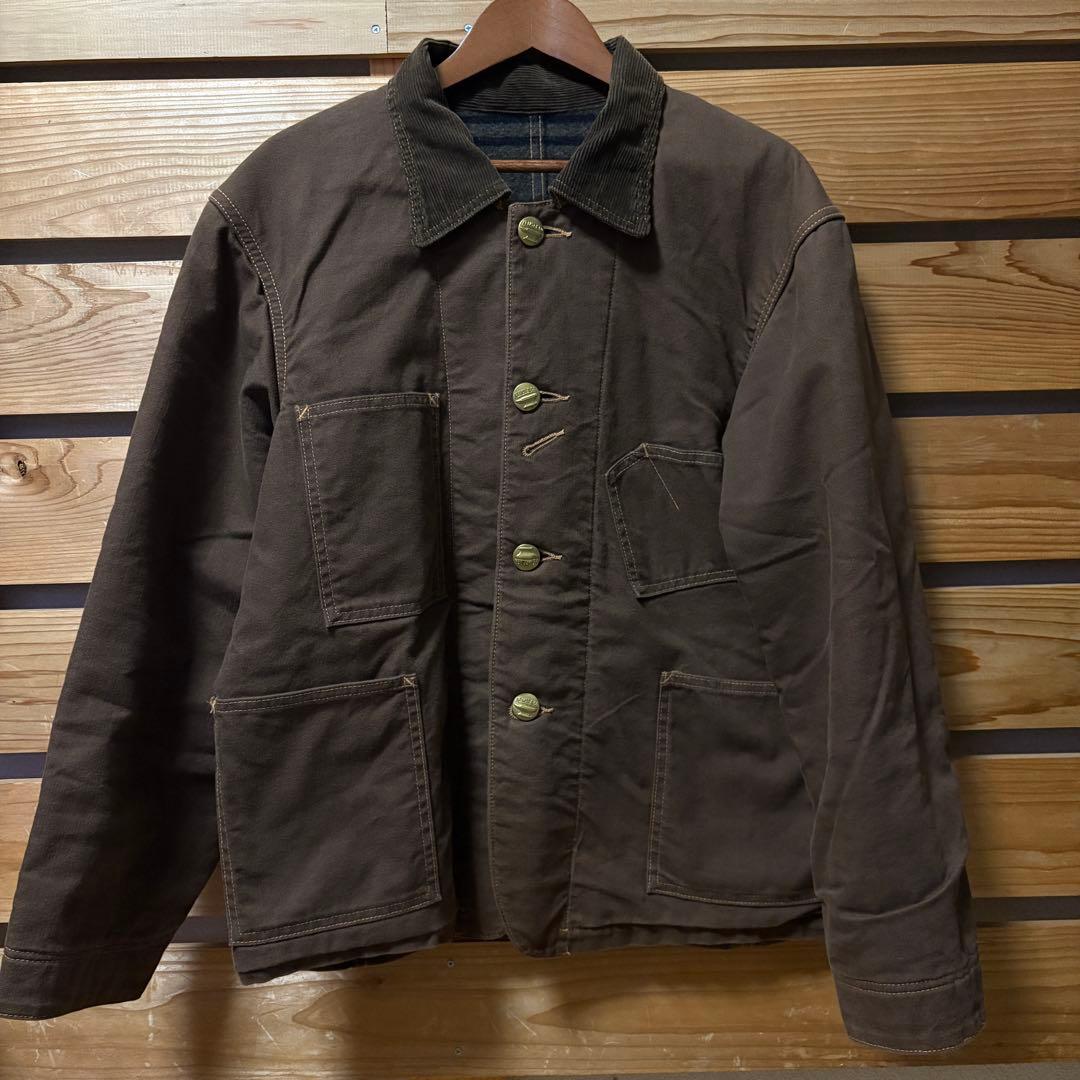 ALLAST & CO ブラウンダックカバーオールサイズ40 Mサイズ