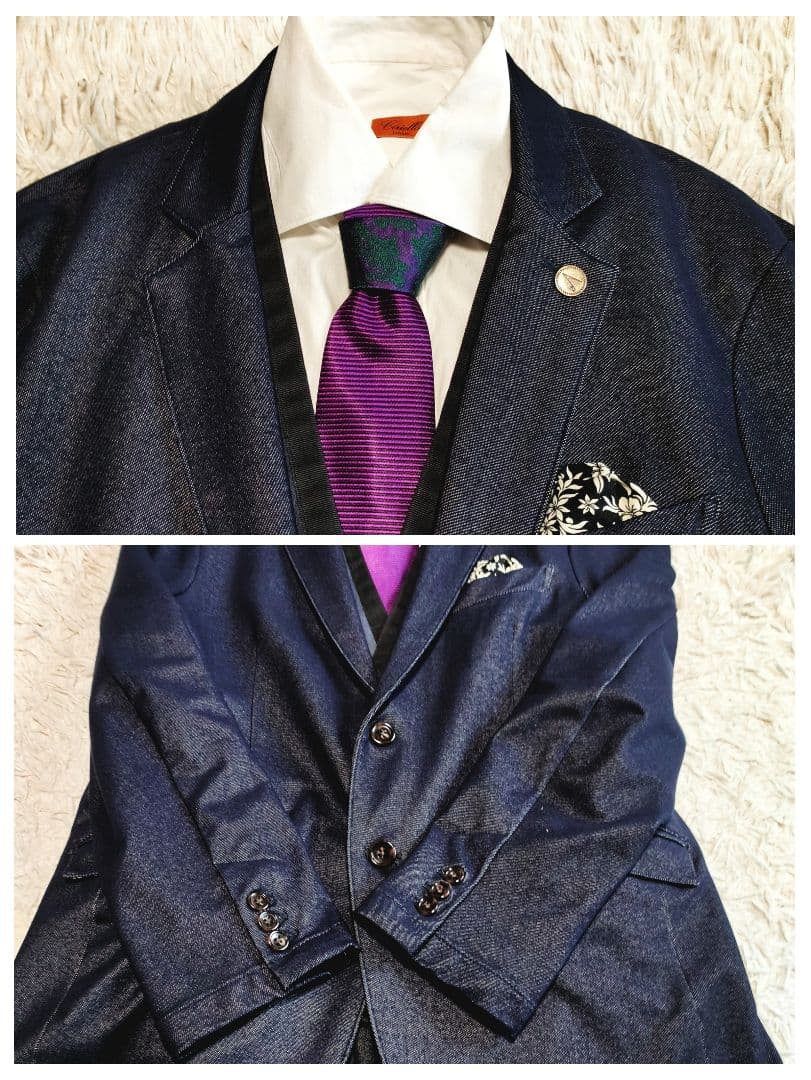 【専用】MEN'S BIGI デニム セットアップ スリーピース ジレ ベスト