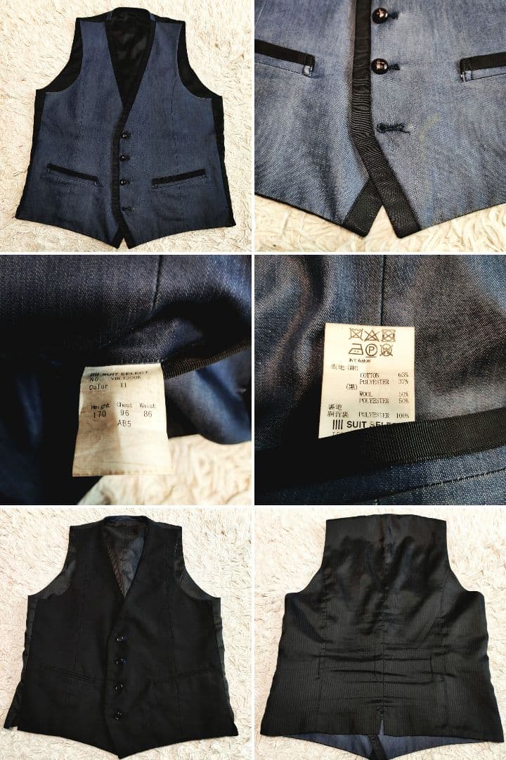 【専用】MEN'S BIGI デニム セットアップ スリーピース ジレ ベスト