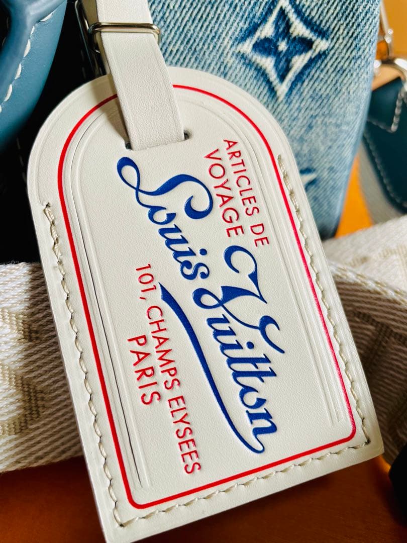 美品　ルイヴィトン　キーポル25 デニムモノグラム