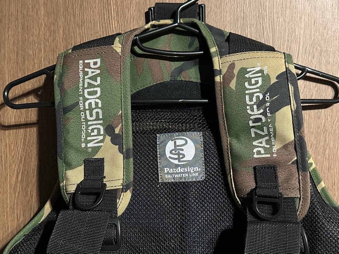 Pazdesign ウェーディングゲームベスト 迷彩