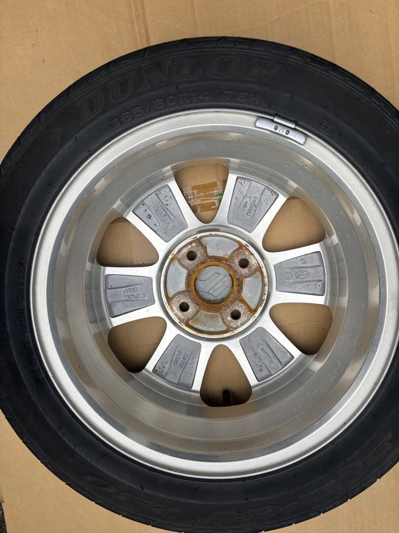 スズキ エブリィ純正アルミホイール タイヤ2本セット その1