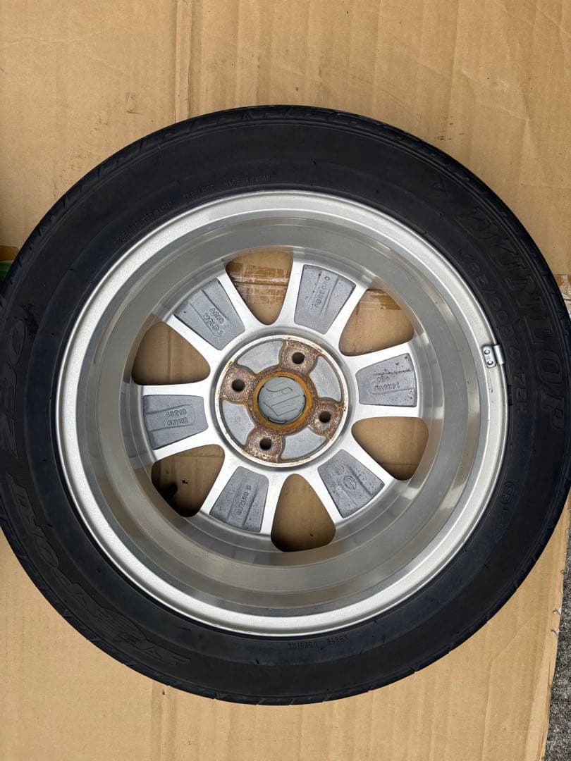 スズキ エブリィ純正アルミホイール タイヤ2本セット その1