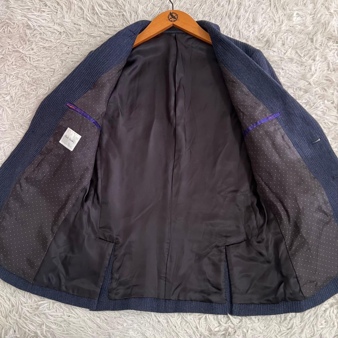 美品✨現行 ポールスミス ジャケット ニット アンコン ドット裏地 総裏 M