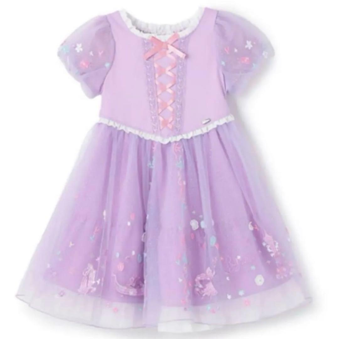 メゾピアノ　【ラプンツェル 】ドッキングワンピース　120