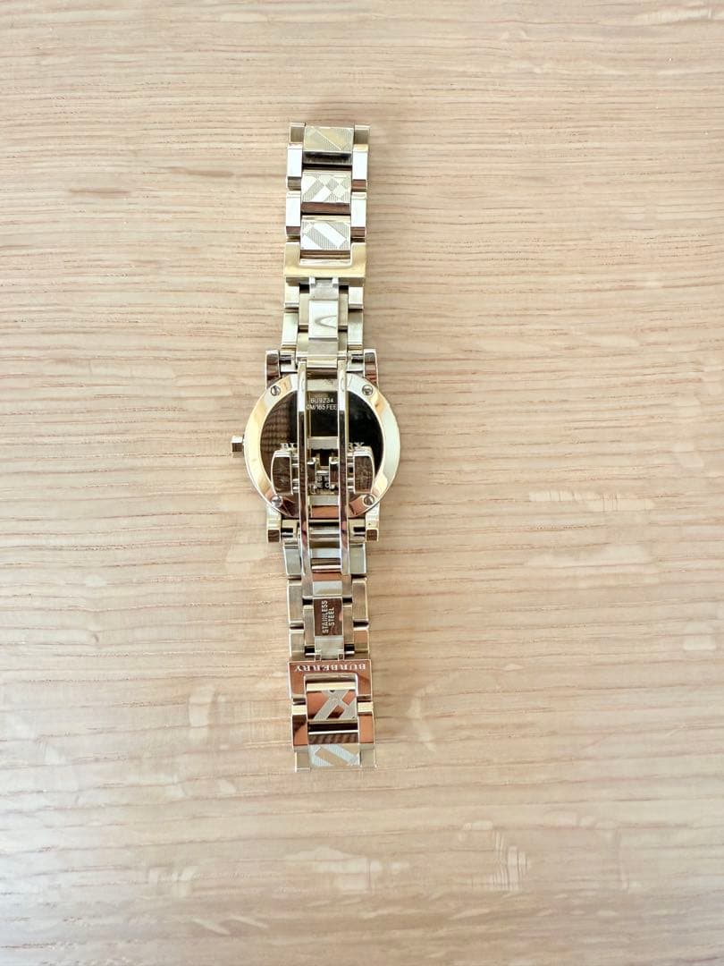 BURBERRY バーバリー 腕時計 ゴールド チェック柄 クォーツ 不動 美品