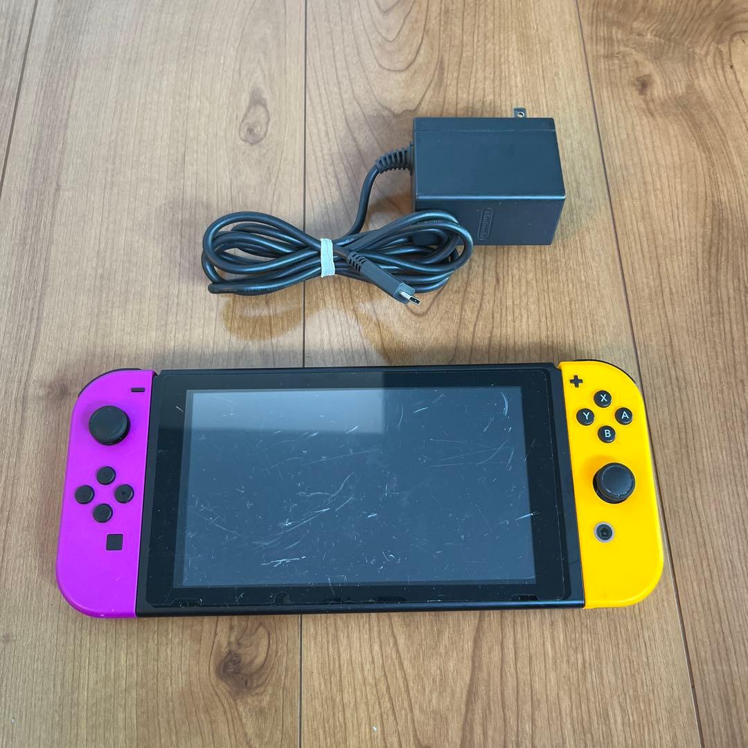 任天堂 スイッチ本体 ジョイコン パープル&オレンジ 中古品