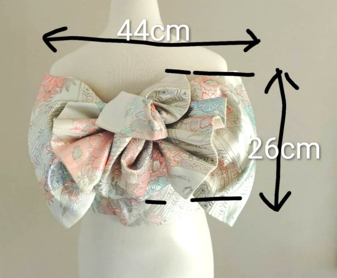 一部式　振袖用作り帯　九百プラチナ　十三参りにも　作り帯付け帯　胴巻き～95㎝