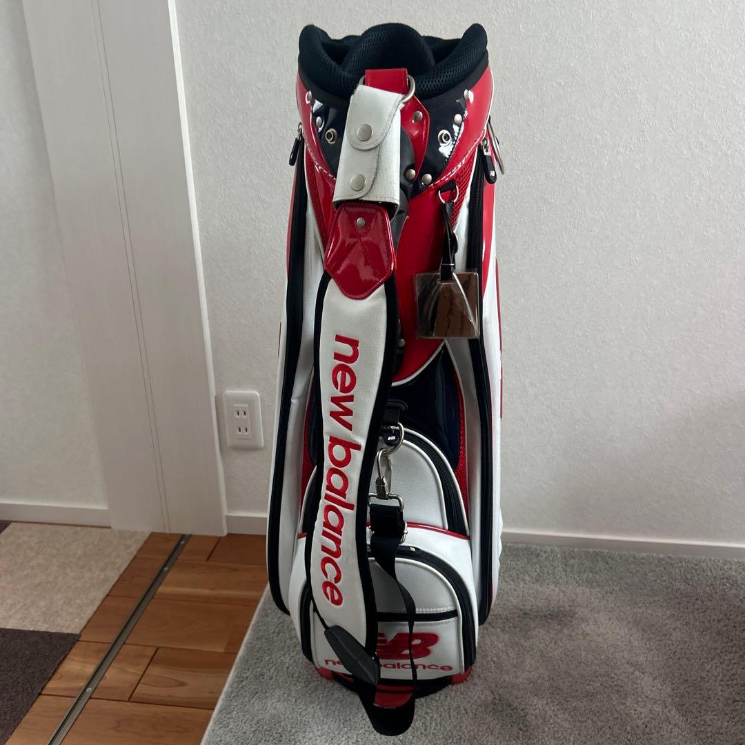 new balance ゴルフキャディバッグ 白/赤