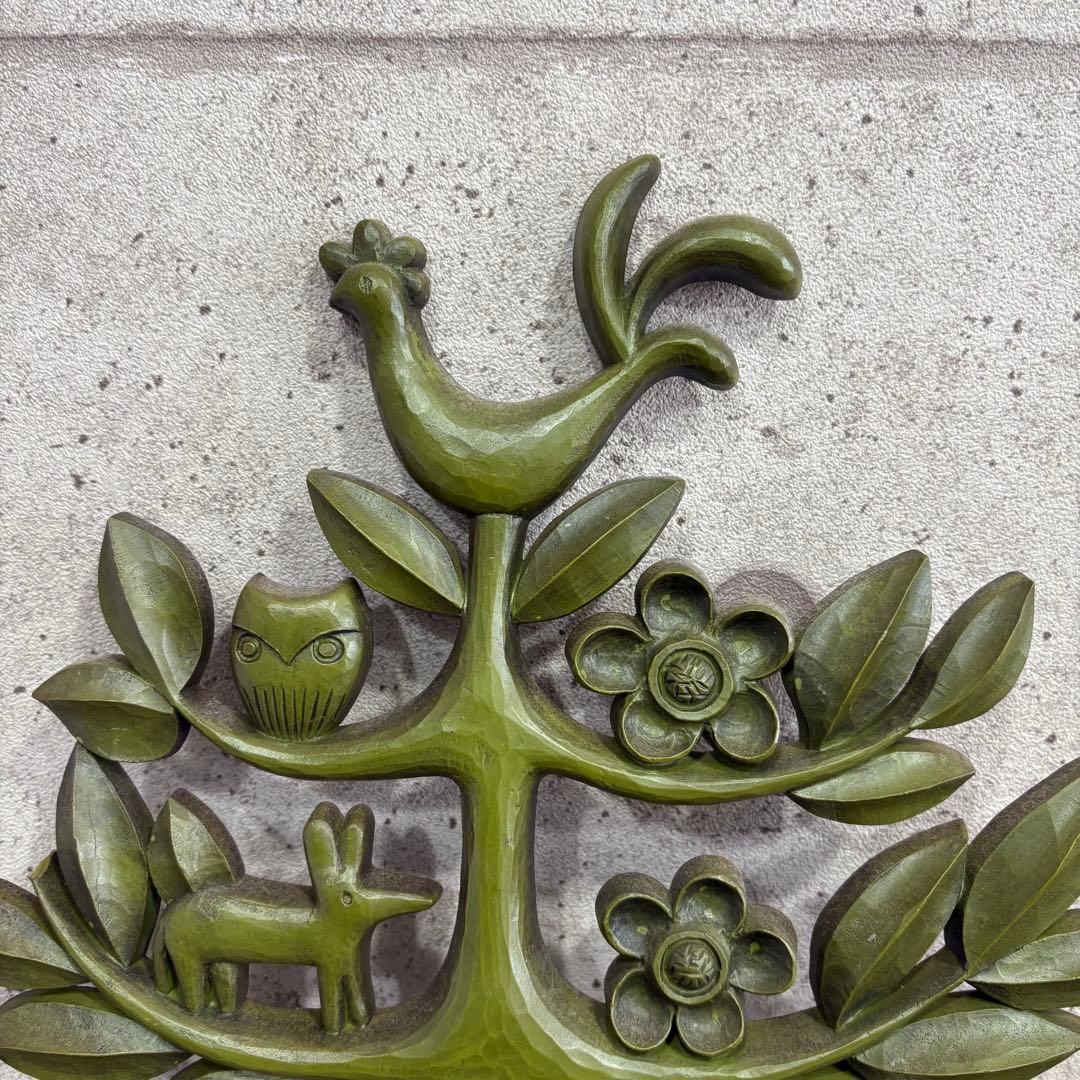 1970s SYROCO USA製 ヴィンテージ壁飾り 鳥と木