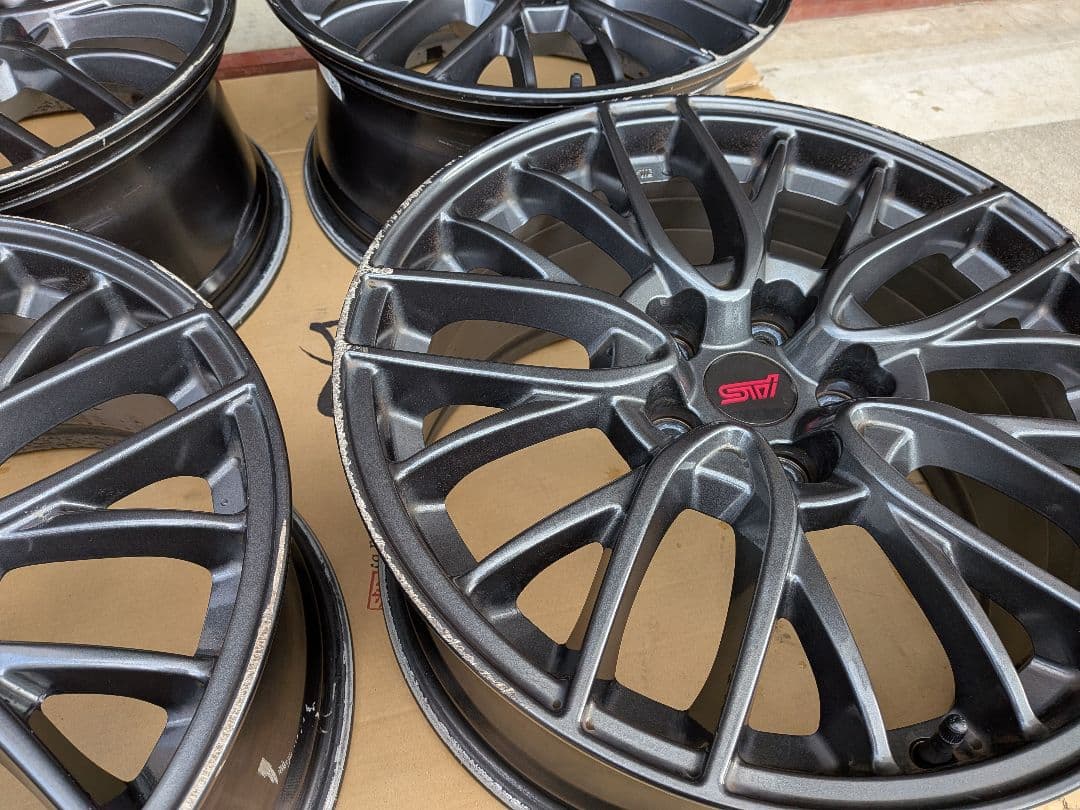 【送料込】STI 18インチ　純正ホイール 4本セット　WRX VAB