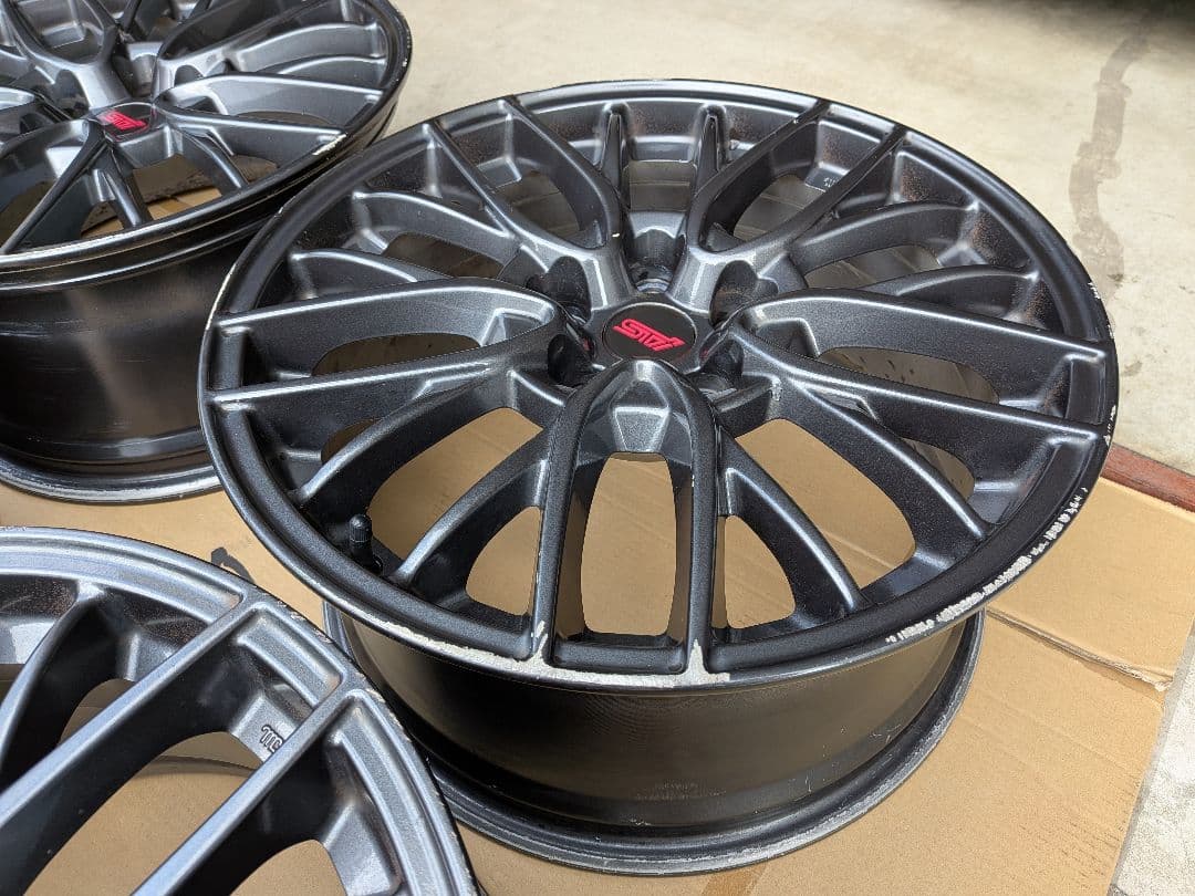 【送料込】STI 18インチ　純正ホイール 4本セット　WRX VAB