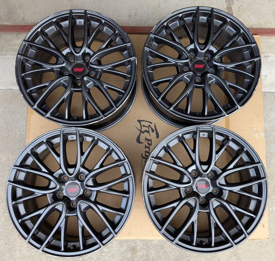 【送料込】STI 18インチ　純正ホイール 4本セット　WRX VAB