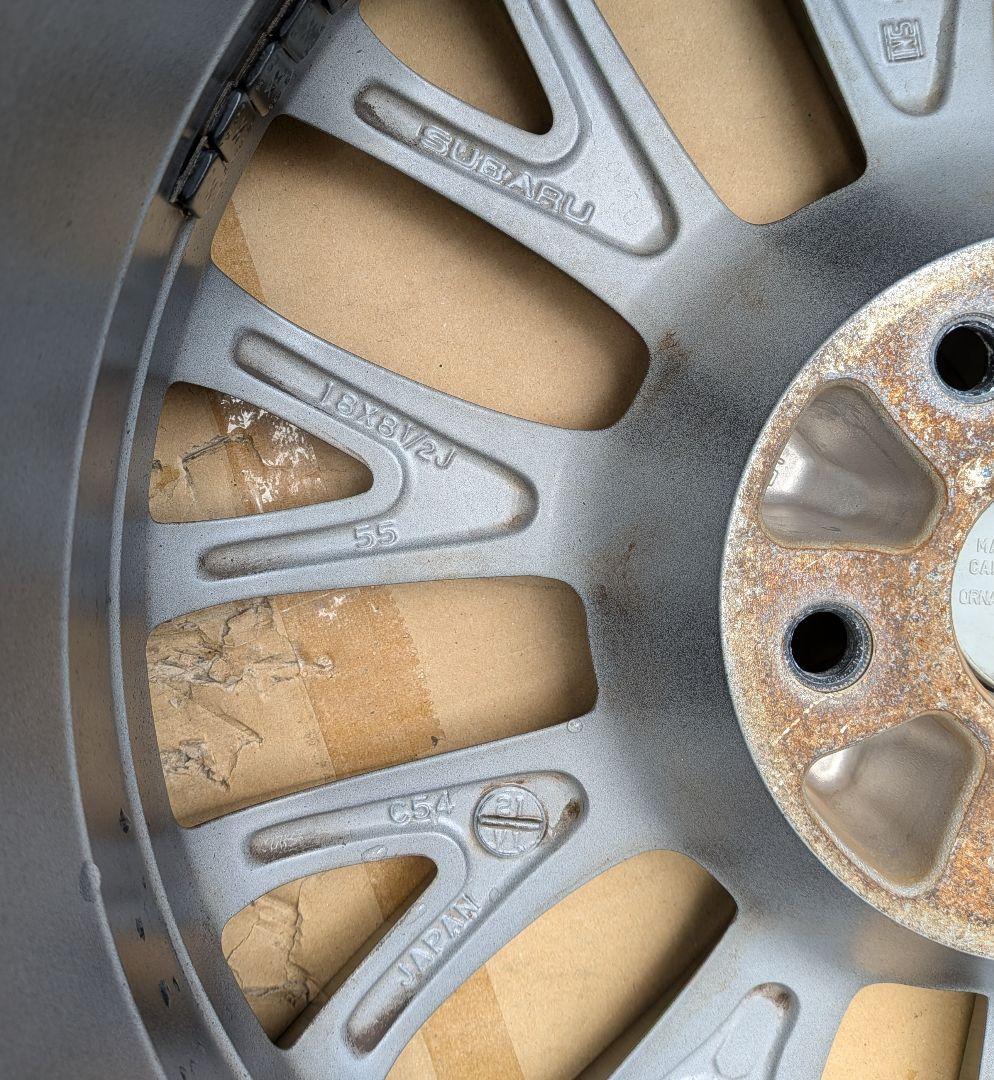 【送料込】STI 18インチ　純正ホイール 4本セット　WRX VAB