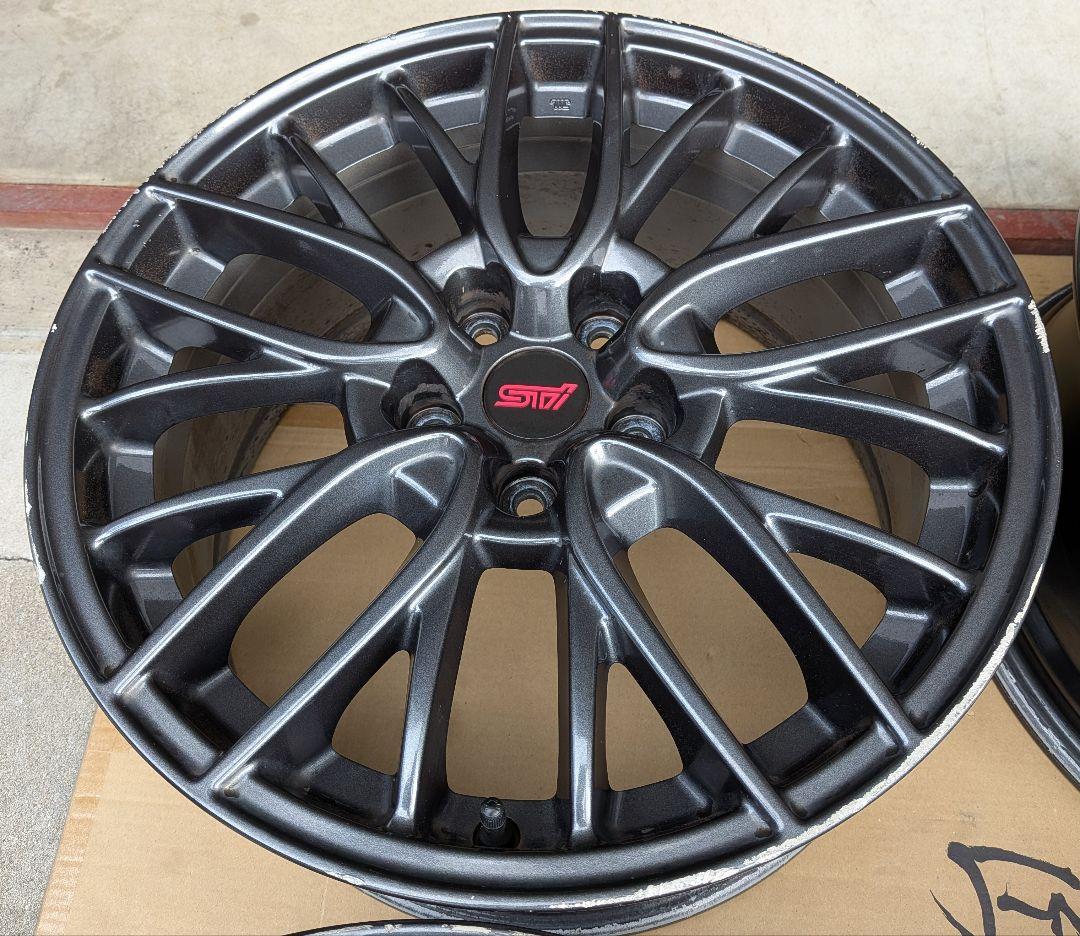 【送料込】STI 18インチ　純正ホイール 4本セット　WRX VAB