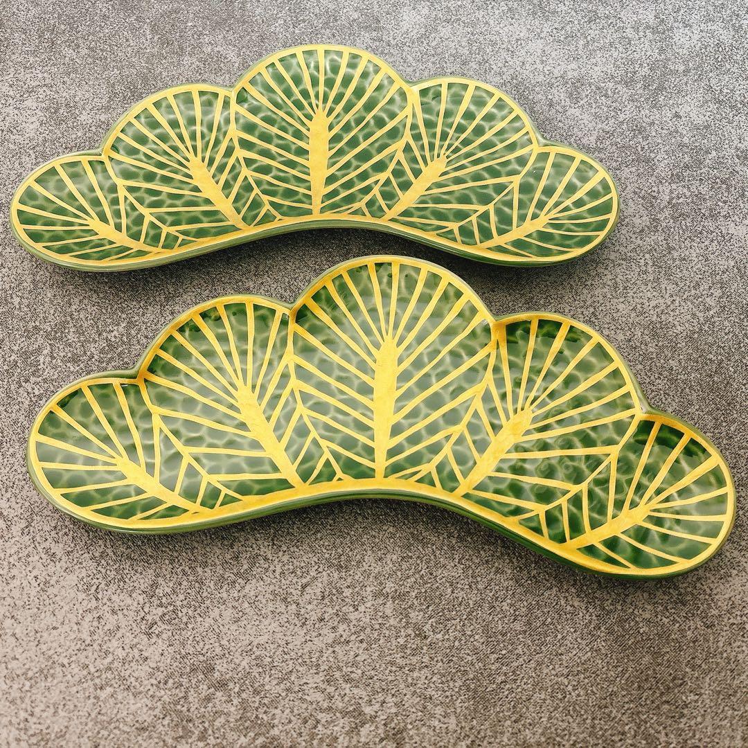 有田焼　幸楽窯　松葉形前菜皿　銘々皿　小皿　8点　1組限定セット