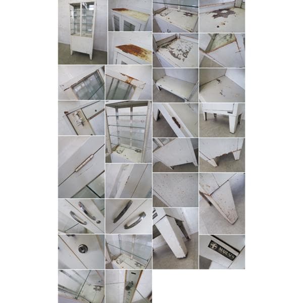 ヴィンテージ/シャビー■ケビント■医療棚/薬棚インダストリアル■店舗什器