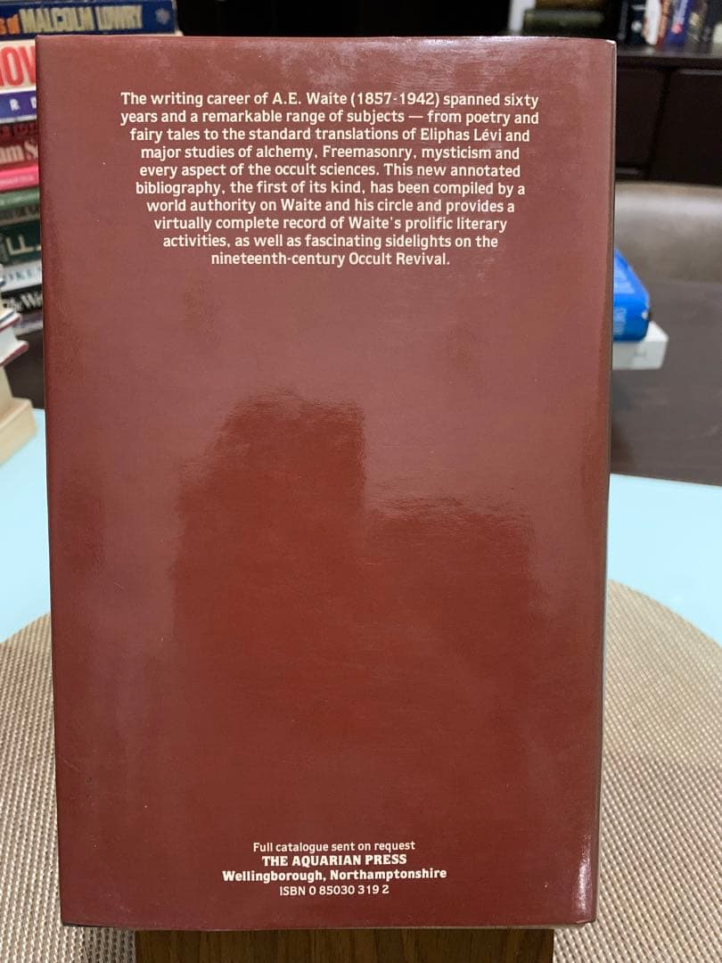 希少A.E. Waite A Bibliography R.A. Gilbert