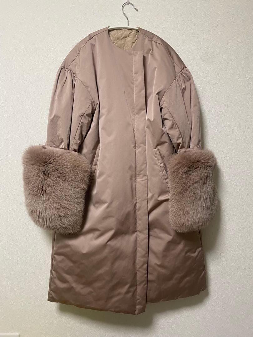 Drawer ファー　キルティング　ダウン　コート