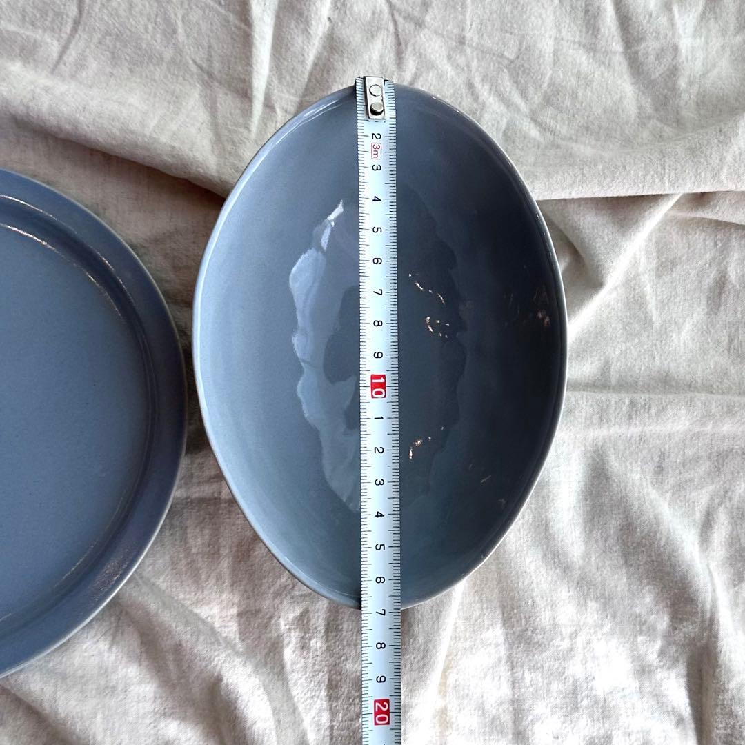 新品未使用！田中直純さんブルーグレーのプレートとボウルのセット