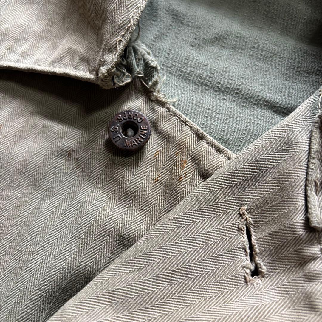 スペシャル40s USMC P-41 P41 当時カスタム HBT ツートン襤褸