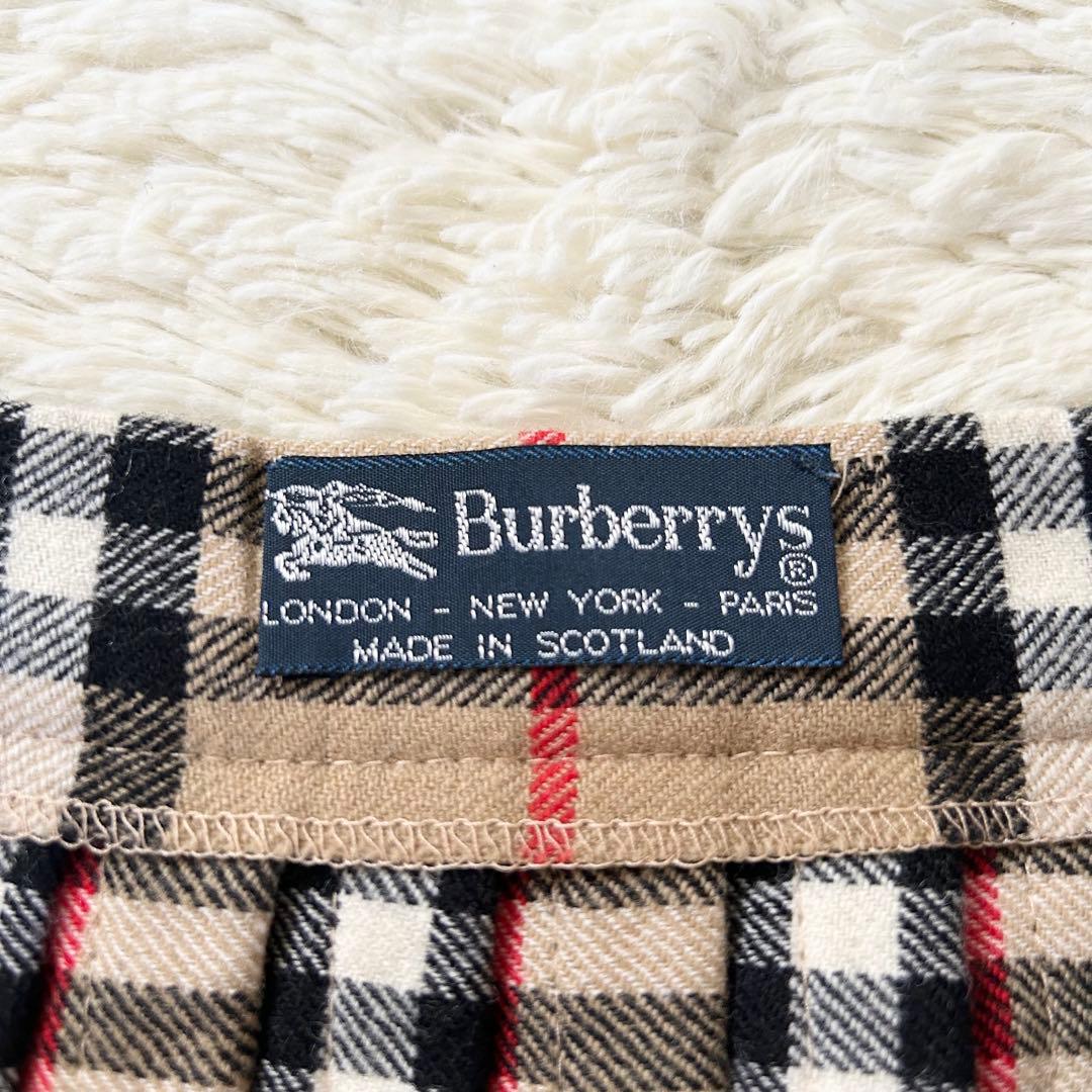 BURBERRY ラップスカート プリーツ ノバチェック ベルト ベージュ 4