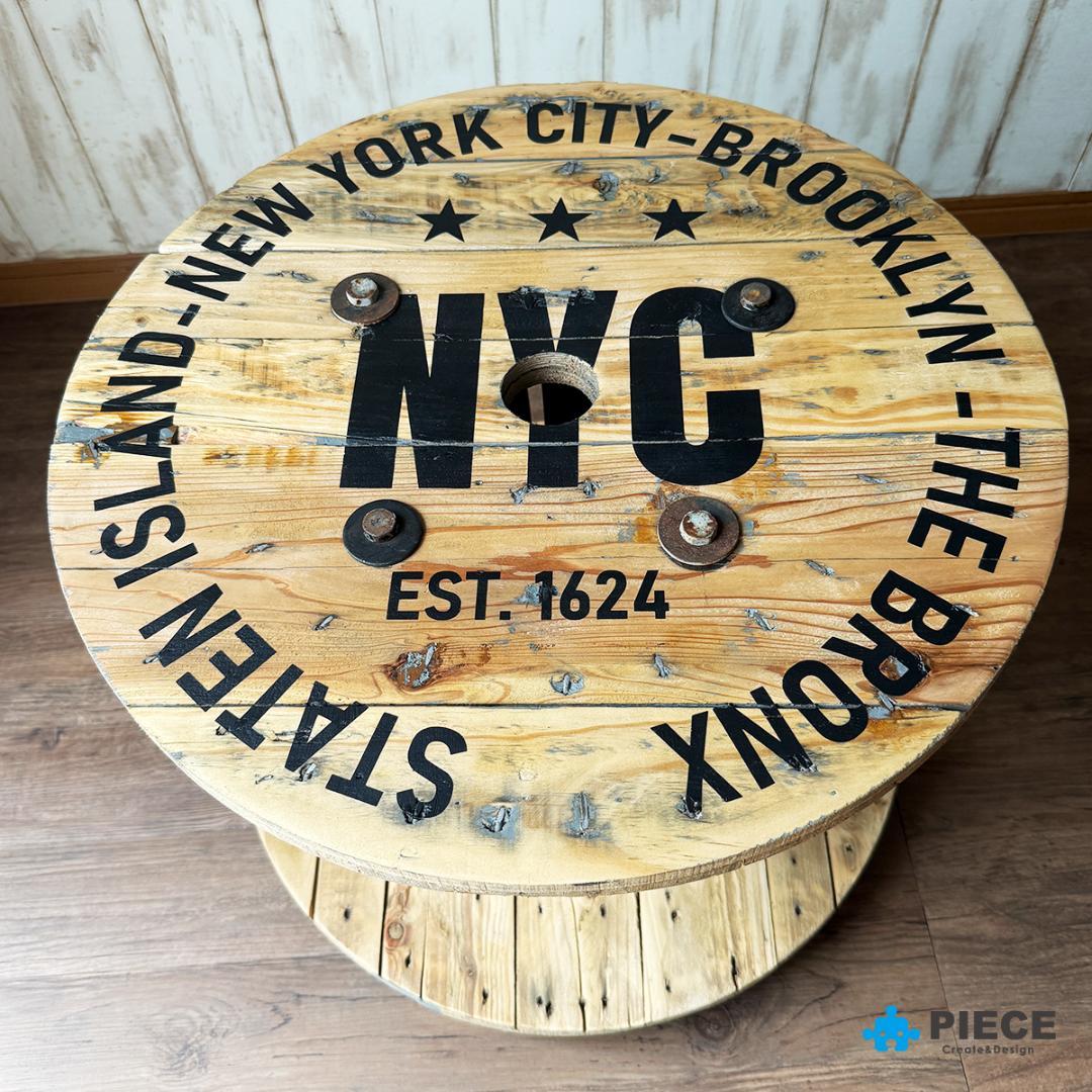 ケーブルドラム 電線ドラム テーブル アメリカン インテリア ガレージ NYC