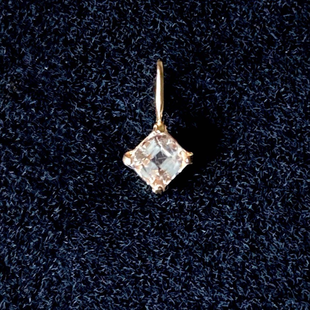 フェナカイト 10金 ペンダントトップ スクエア