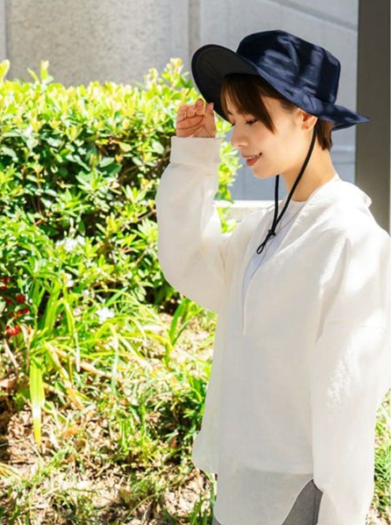 芦屋ロサブラン　ネイビー サーフハット フリーサイズ 100%遮光