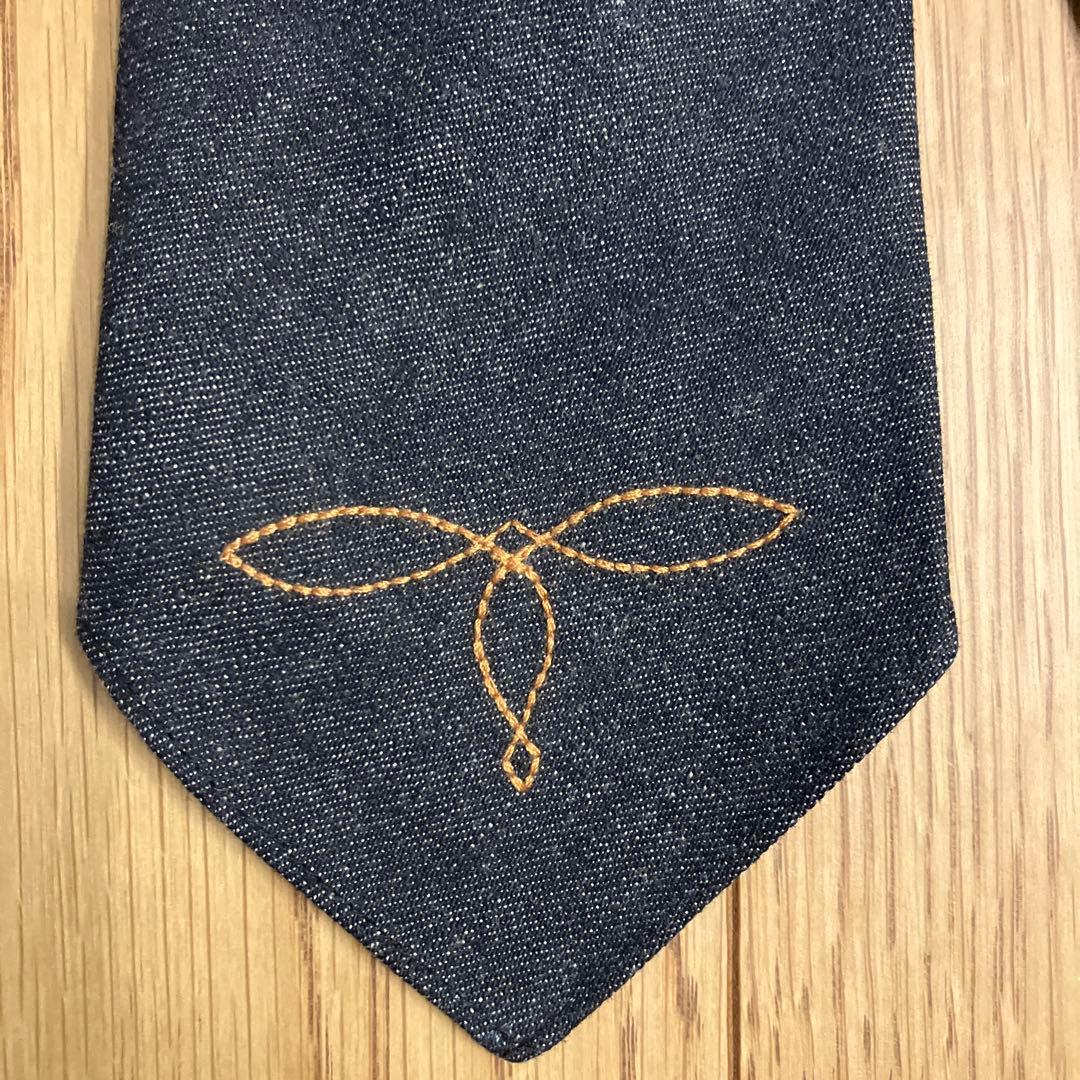 デッドストック RRL インディゴ デニム ネクタイ ダブルアールエル