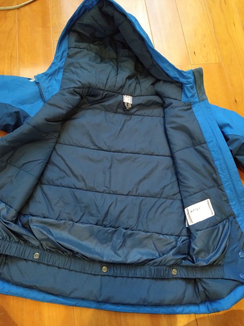 【極美品】モンベル mont-bell スキーウェア 上下130 ブルー スノボ